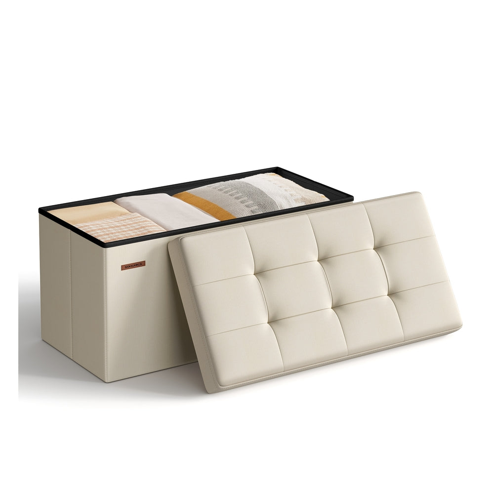 MAZIE Collection - Space-Saving Storage Ottoman Bench - Image 3