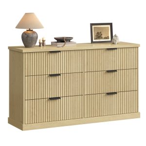 MAXE Collection - 6-Drawer Double Dresser for Bedroom