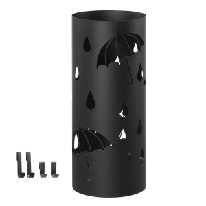 Metal Umbrella Stand with Water Tray