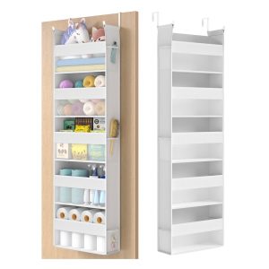 Hanging Door Organizer with 5 Large Pockets