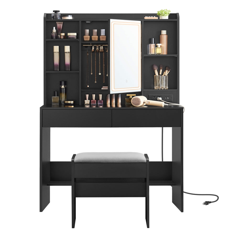 Kailyn Collection - Vanity Desk with Dimmable LED Lights - Image 4