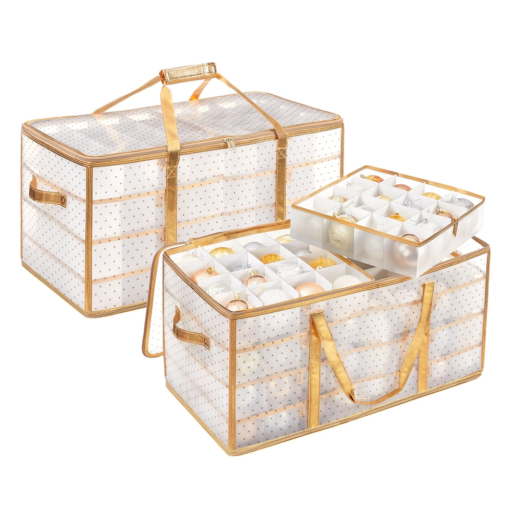 Large Plastic Christmas Storage Container with Lid - Image 5