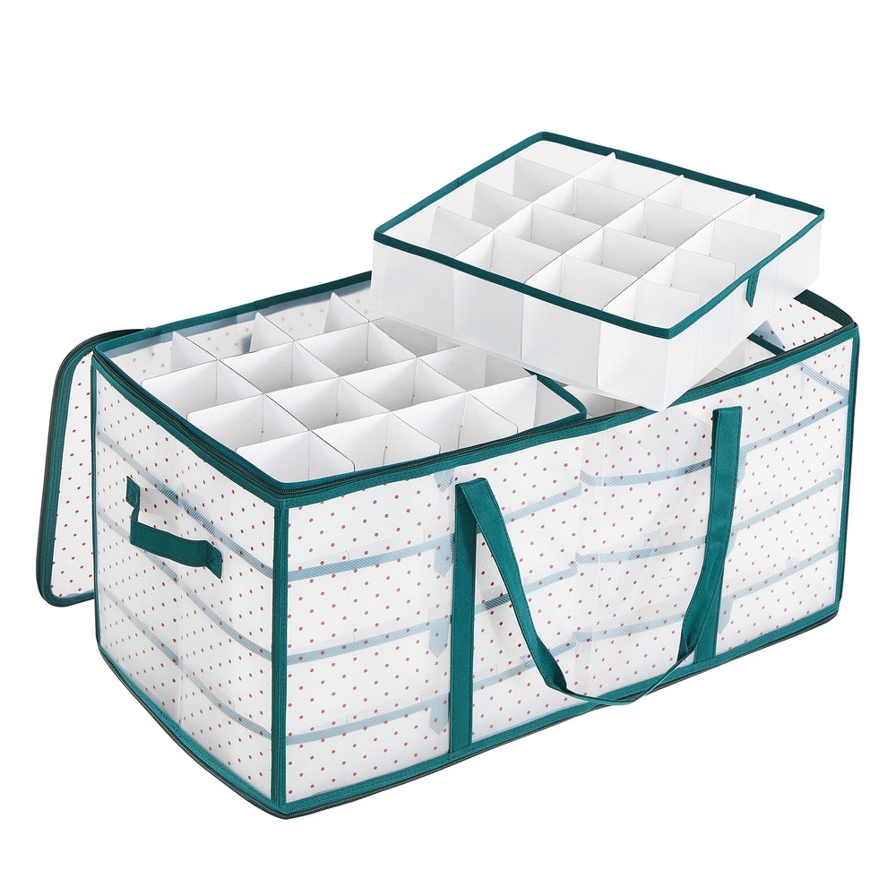 Large Plastic Christmas Storage Container with Lid - Image 2