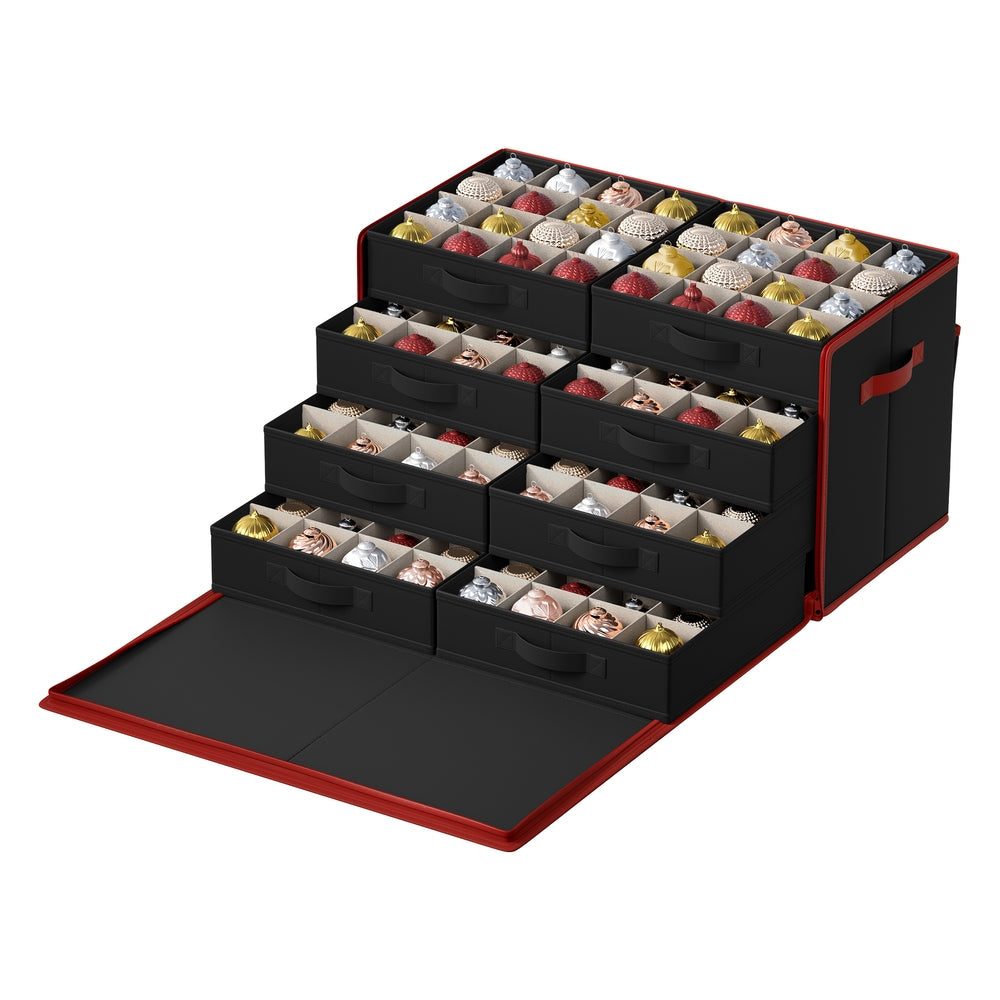 128-Slot Large Stackable Christmas Storage Container with Lid - Image 4