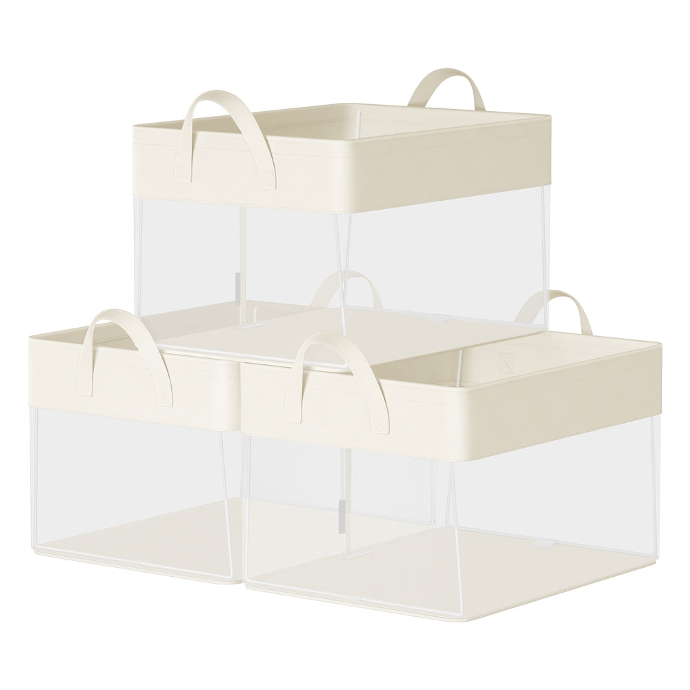 Fabric Storage Baskets Set of 3 - Image 2