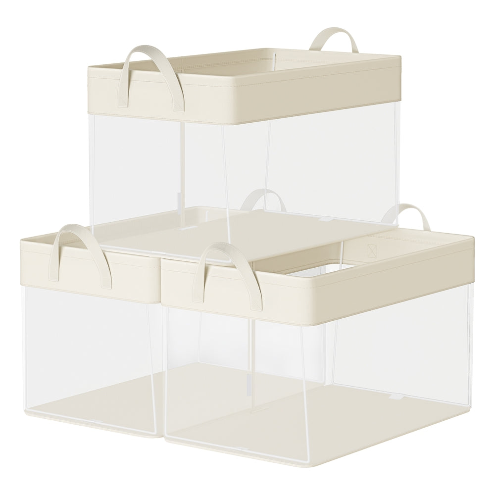 Fabric Storage Baskets Set of 3 - Image 4