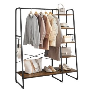 Clothing Rack with Shoe Shelf