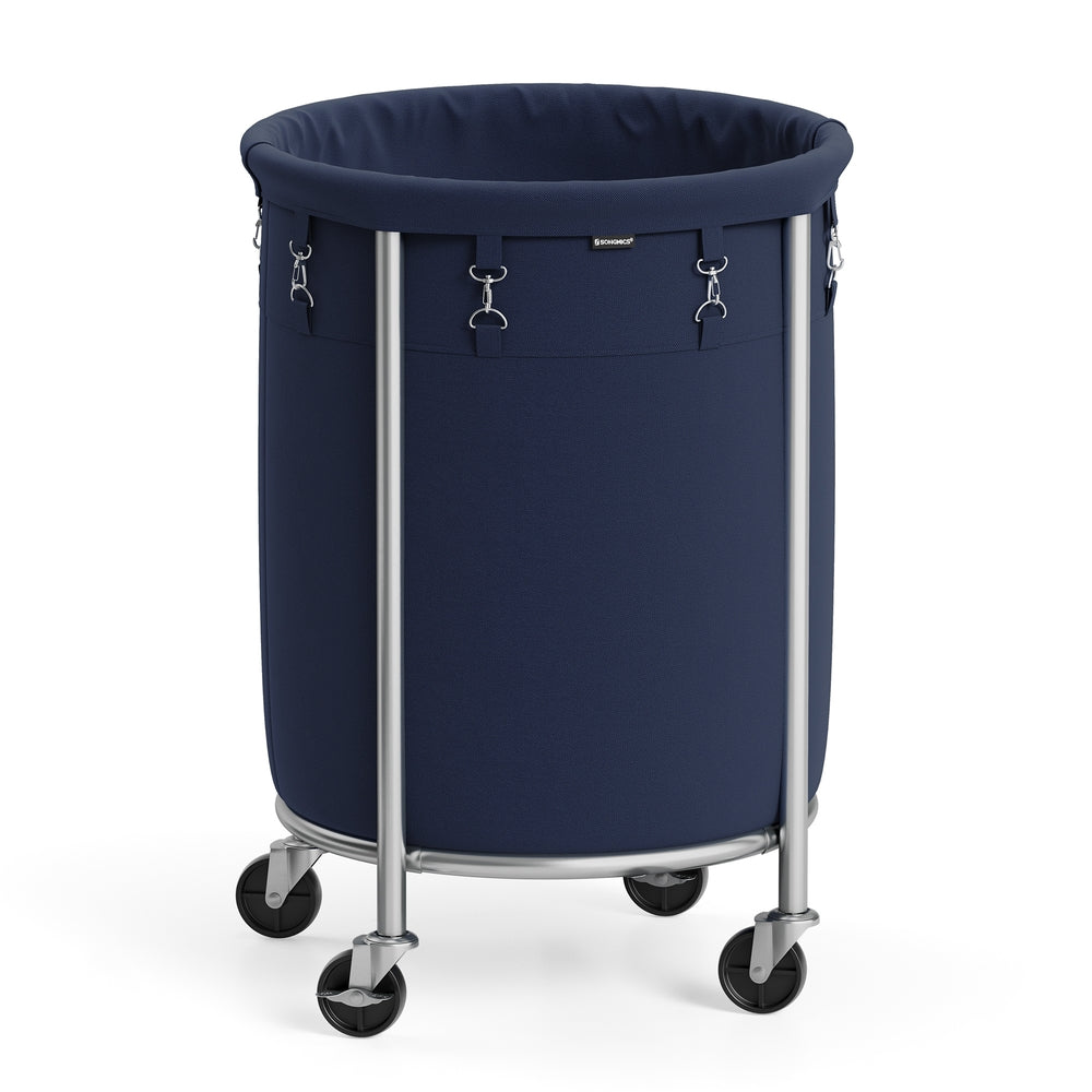 Round Laundry Basket on Wheels
