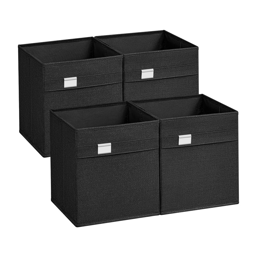 Set of 4 Storage Cubes with Double Handles