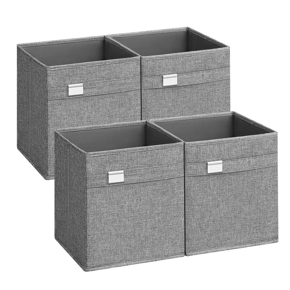 Set of 4 Storage Cubes with Double Handles - Image 3