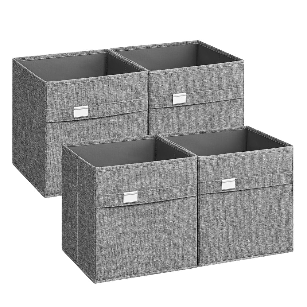 Set of 4 Storage Cubes with Double Handles - Image 6