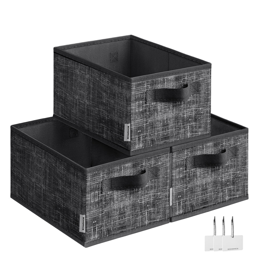 Set of 3 Fabric Storage Bins