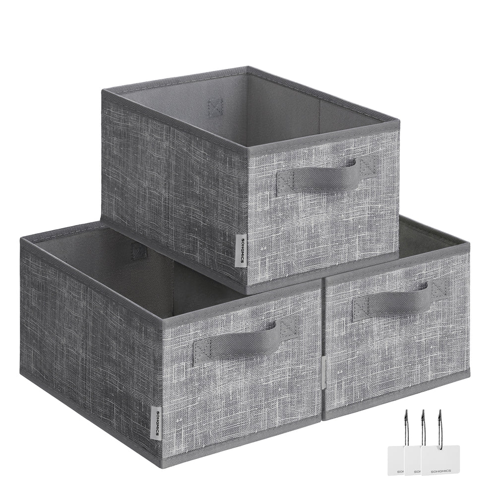 Set of 3 Fabric Storage Bins - Image 2