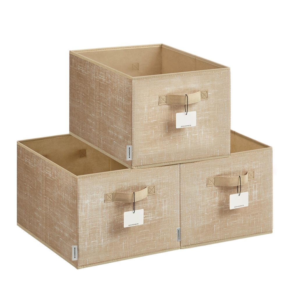 Set of 3 Fabric Storage Bins - Image 4