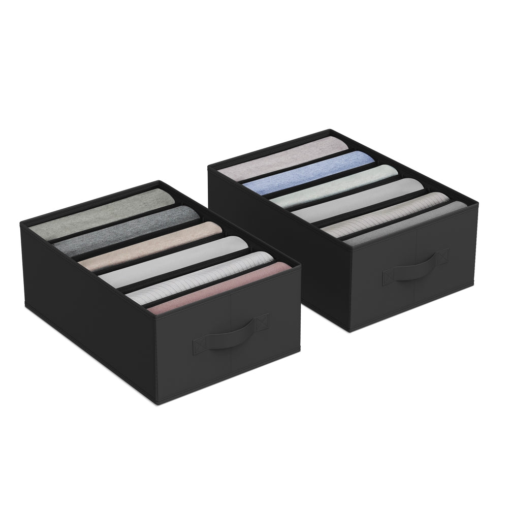 Large 6-Compartment Foldable Clothes Organizers - Image 2