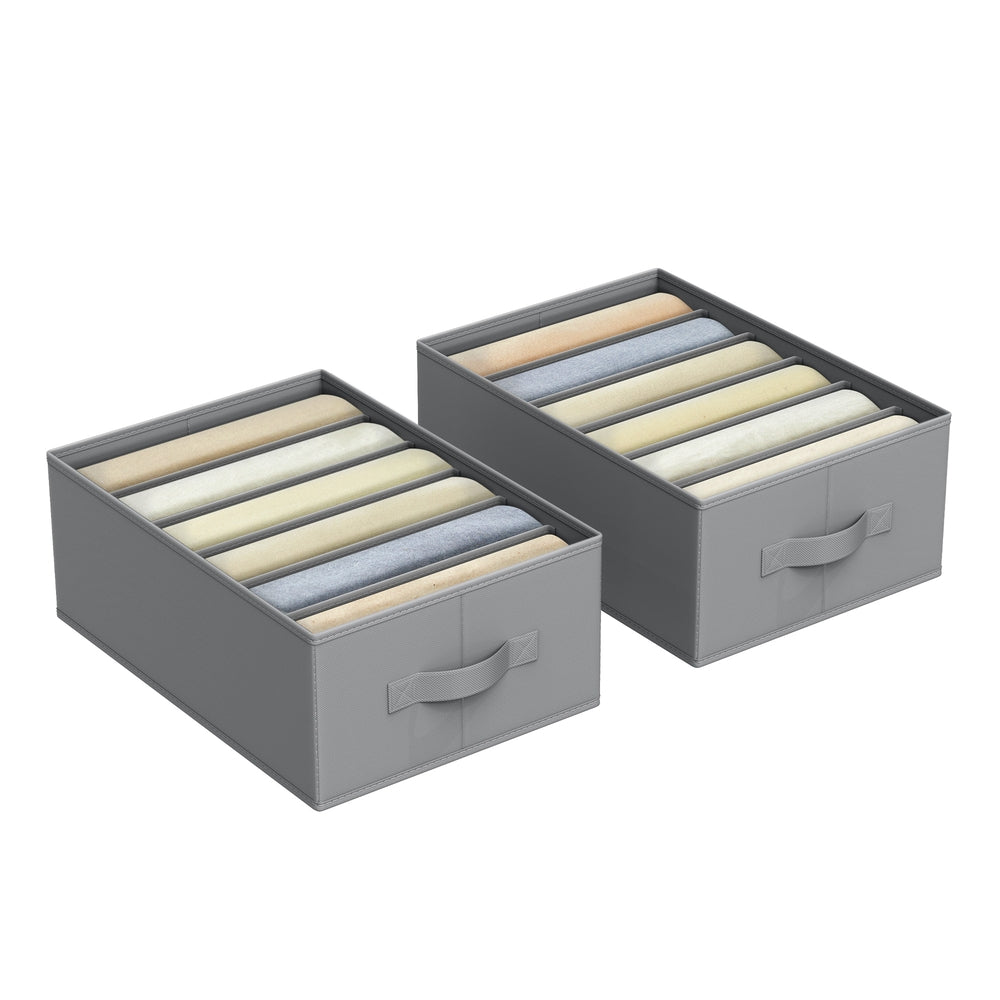 Large 6-Compartment Foldable Clothes Organizers