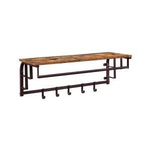 Wall Hook Rack with Hanging Rail